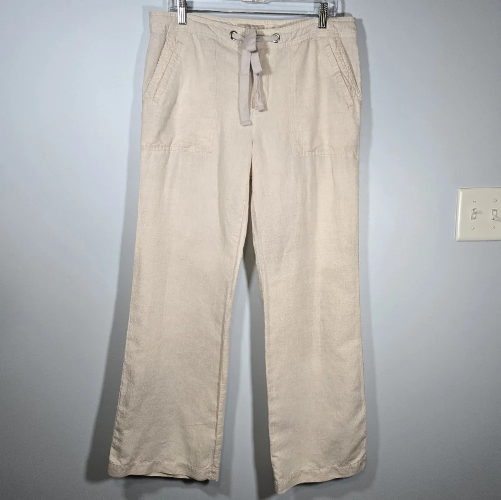 Banana‎ Republic Women's Ryan Fit Linen Cotton Blend Pants Size 12